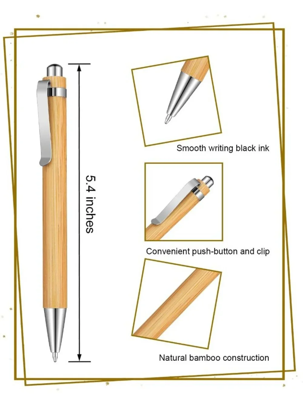 lyforx 98pcs bamboo